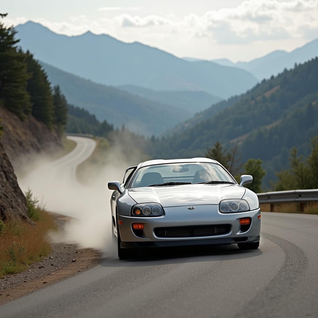 Toyota Supra MK3 auf der Strasse