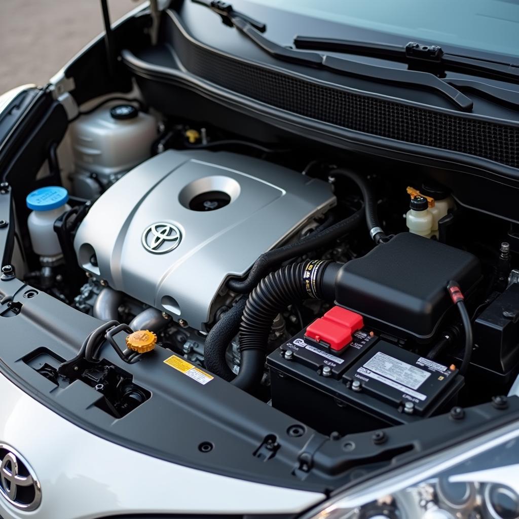 Toyota Yaris Hybrid Motorraum