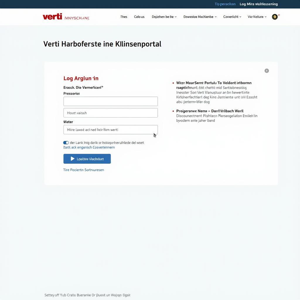 Verti Versicherung Kundenportal Login