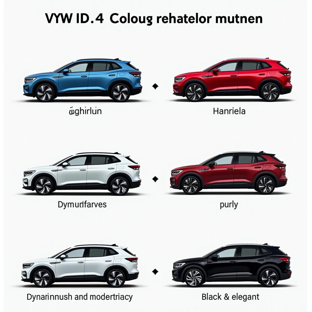 VW ID.4 Farben und Psychologie: Verschiedene Farben und ihre Wirkung auf die Wahrnehmung des Fahrzeugs