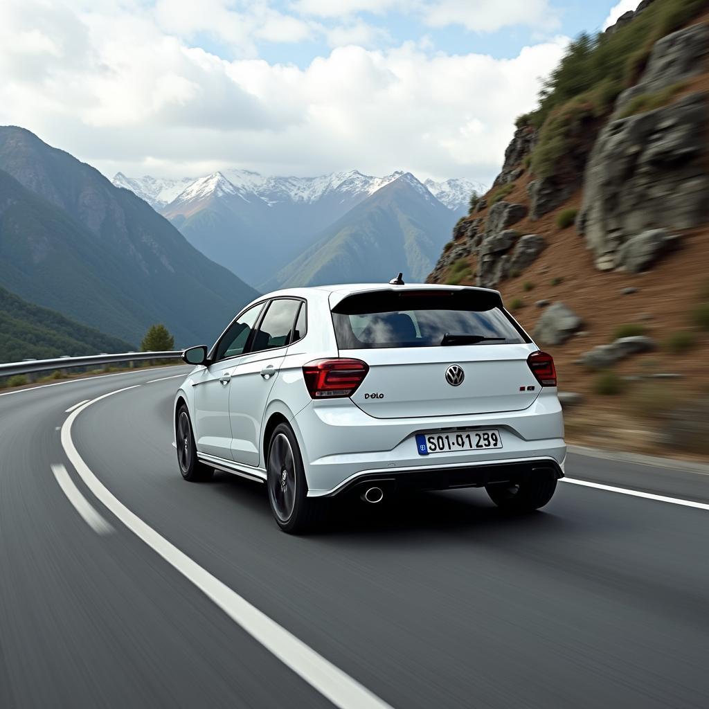 VW Polo 2018 GTI auf der Straße