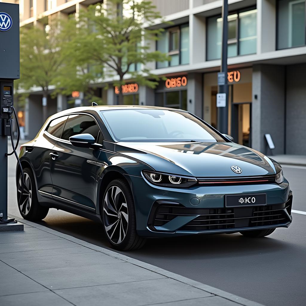 VW Scirocco 2024 am Ladepunkt