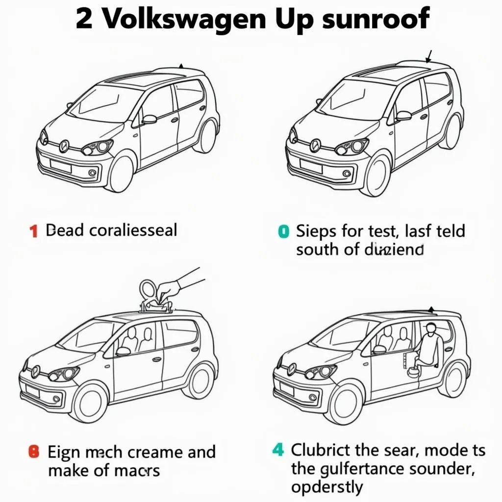 VW Up Schiebedach Wartung