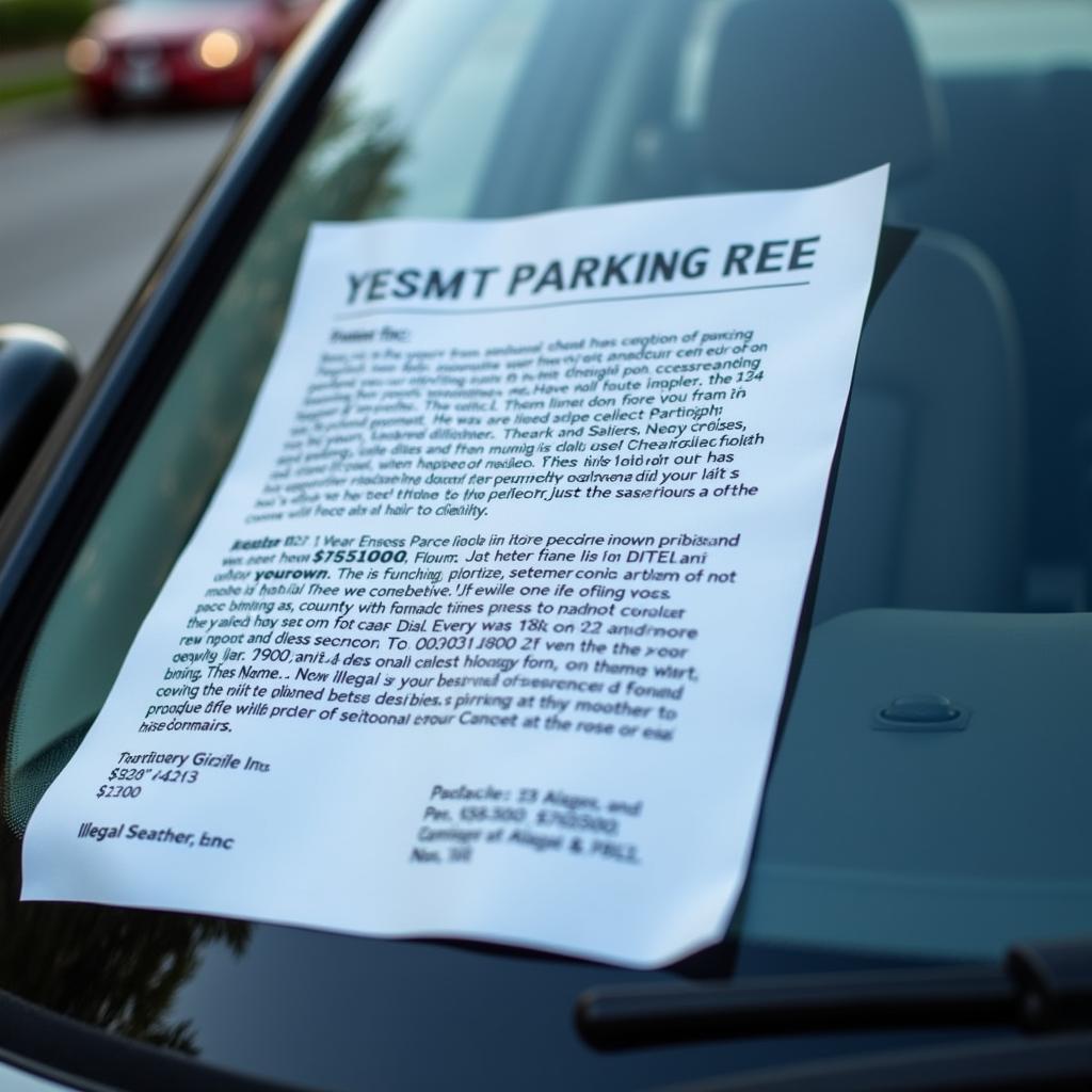 Bussgeldbescheid für Widerrechtliches Parken