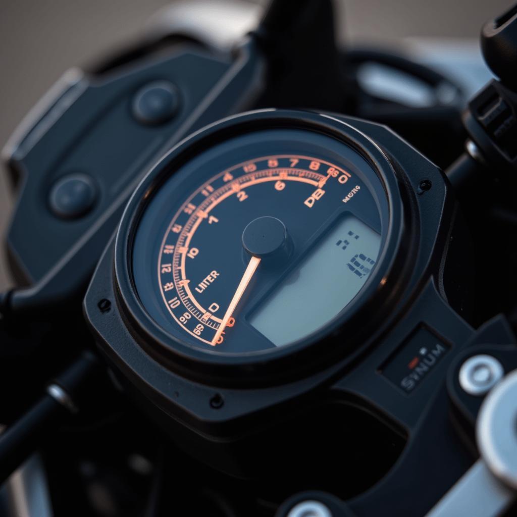 Yamaha R1 Tachometer Nahaufnahme