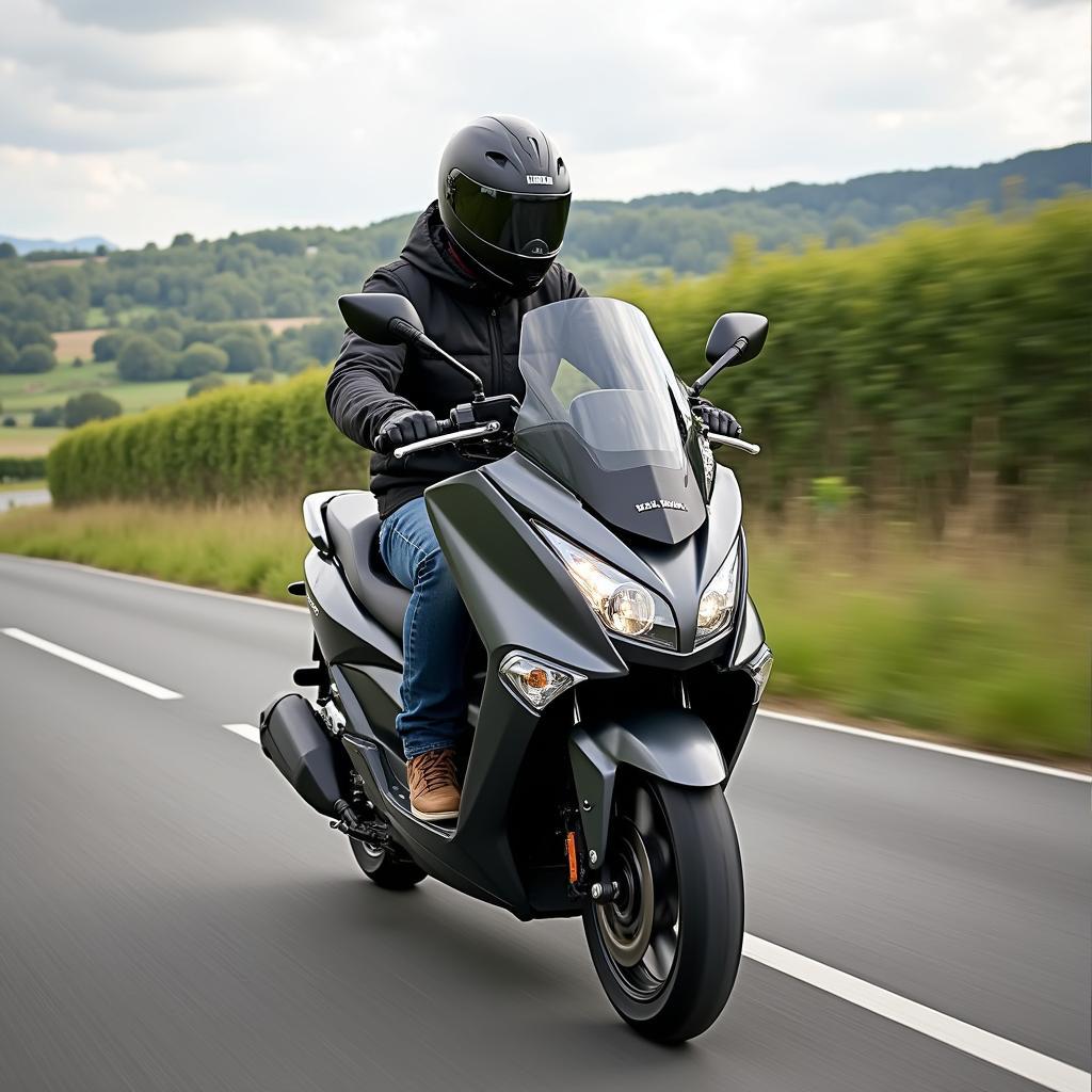 Yamaha X Max 400 auf der Landstraße