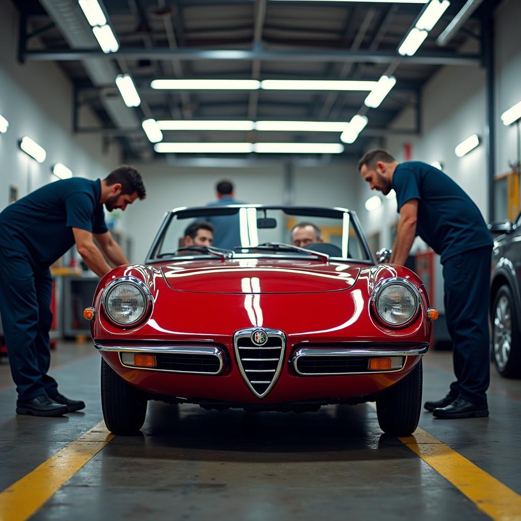 Alfa Romeo Spider Werkstatt Check