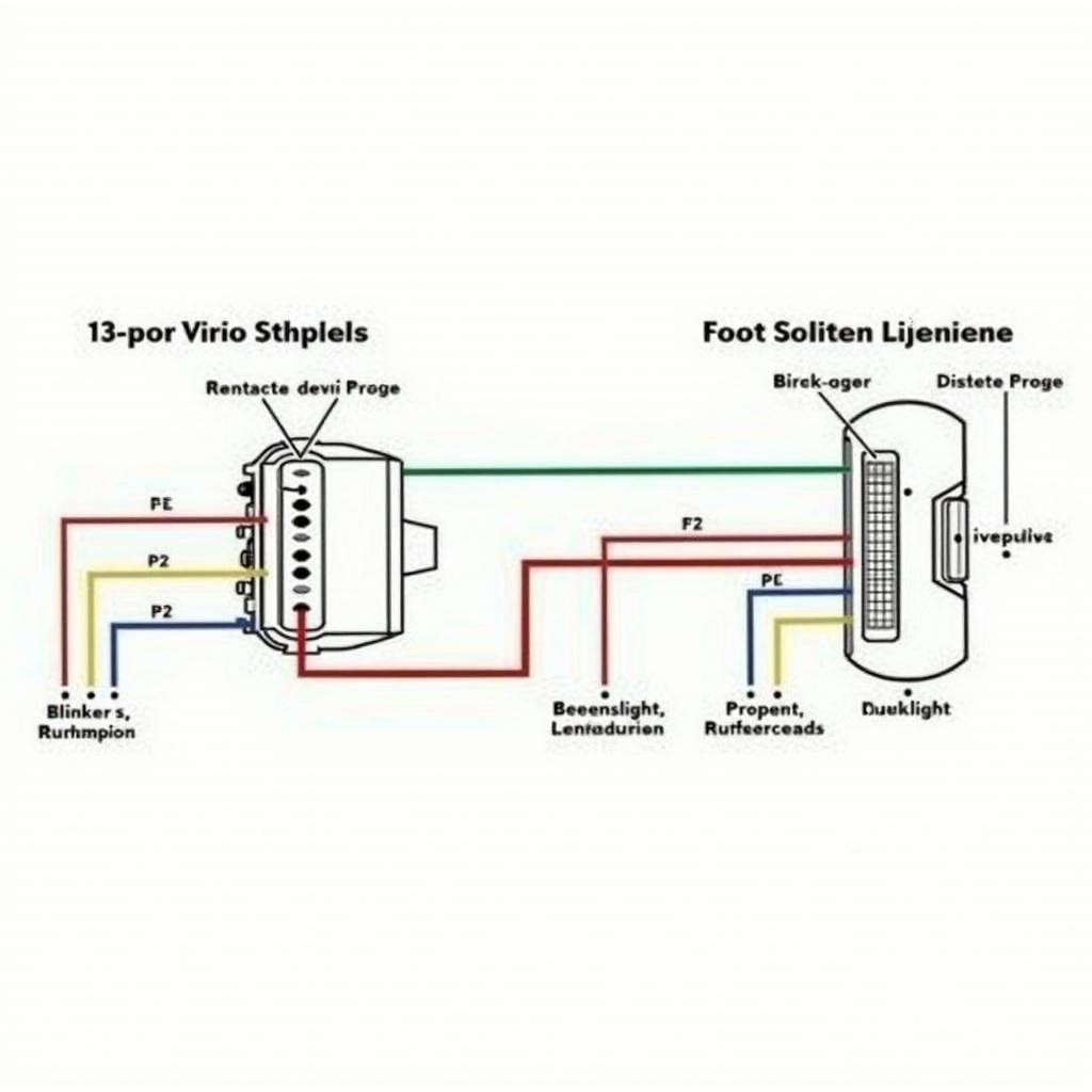 Anhänger Stecker Belegung Schema