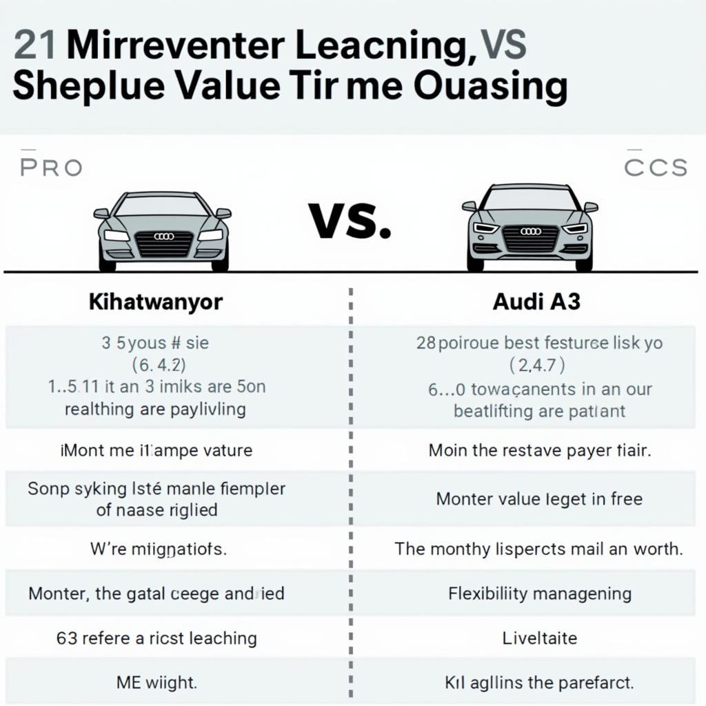 Audi A3 Leasing Kilometer vs. Restwert