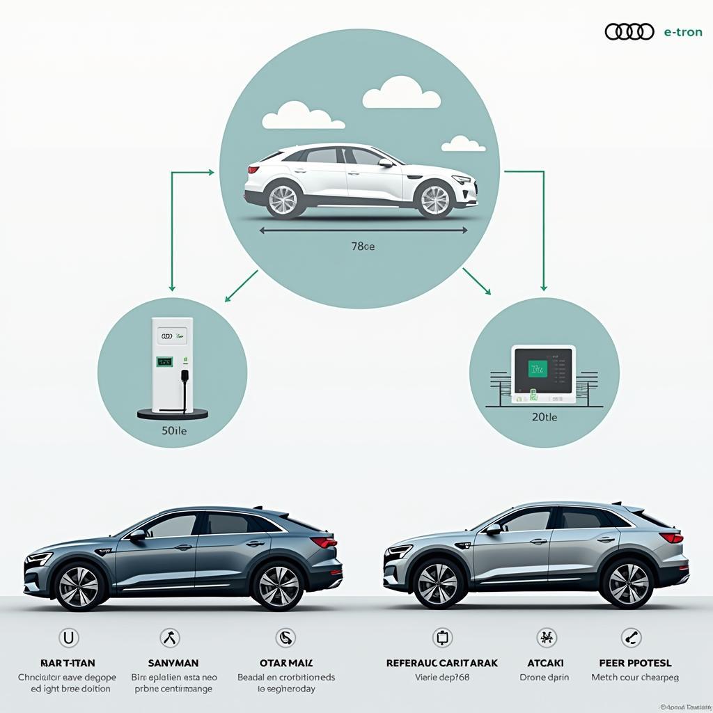 Audi e-tron Ladetechnik