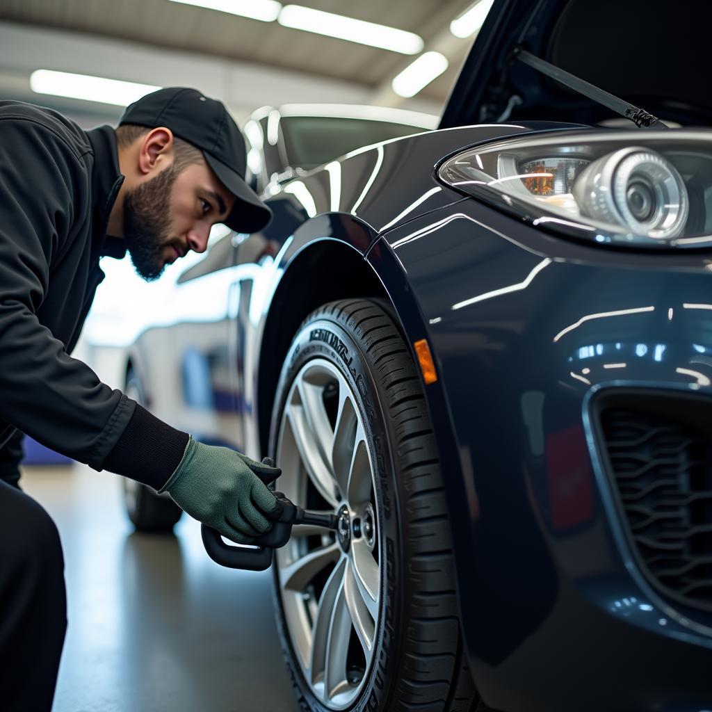 Auto in der Werkstatt