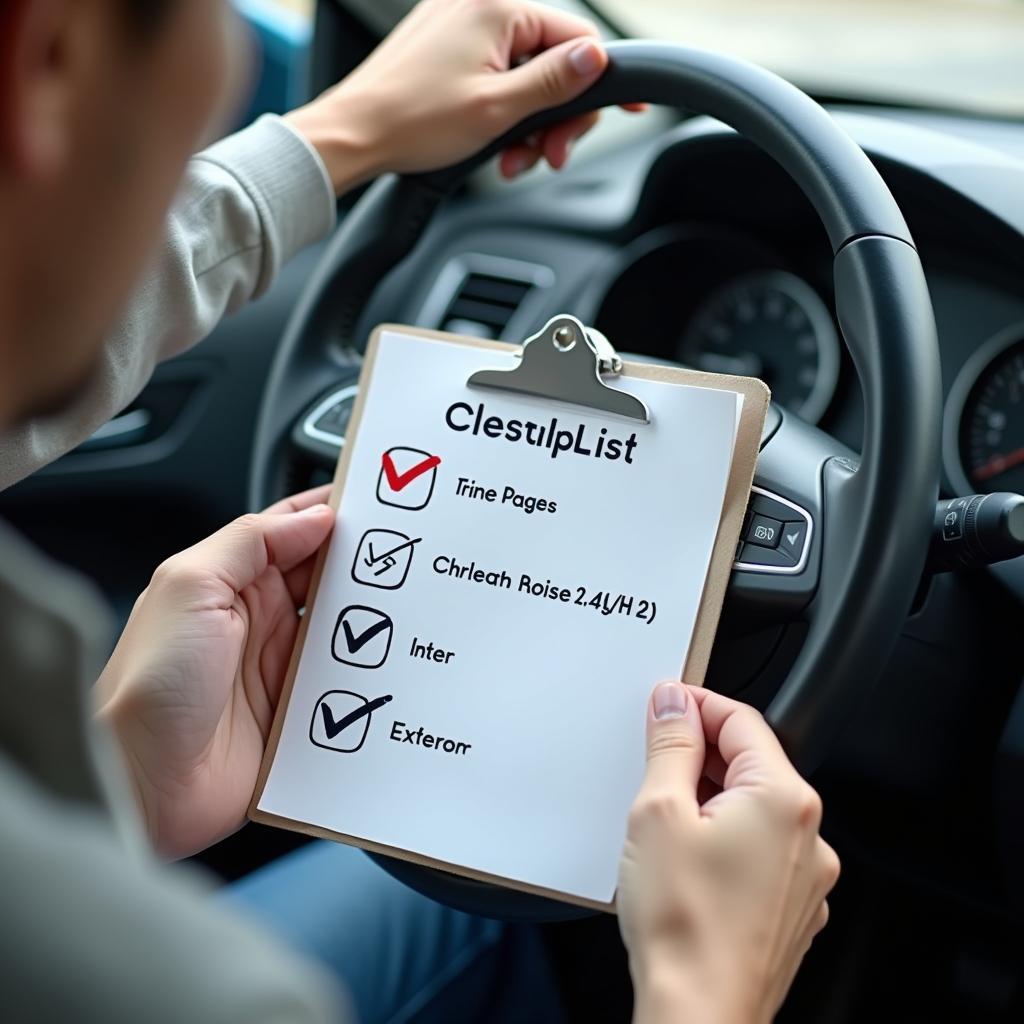 Checkliste für die Auto Probefahrt