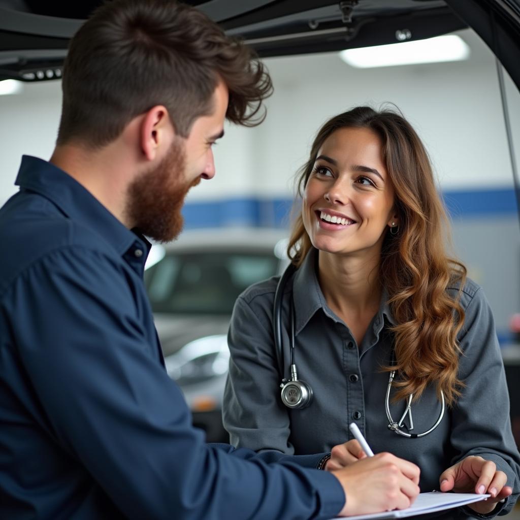 Freundlicher Kundenservice im Autohaus Ernst Girbinger