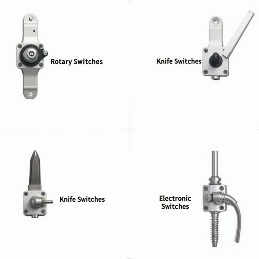 Vergleich verschiedener Batterieschaltertypen