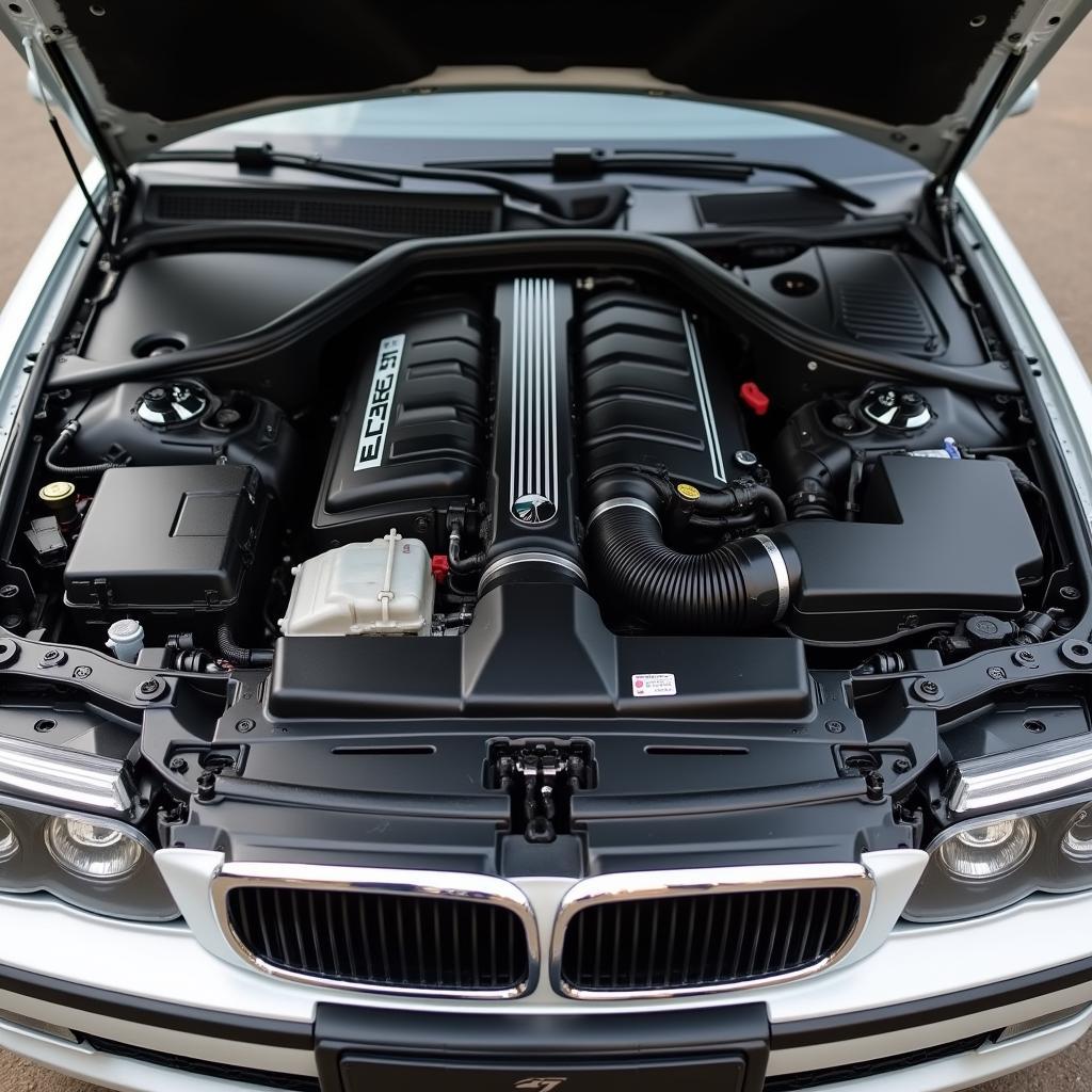 BMW 735 Motorraum