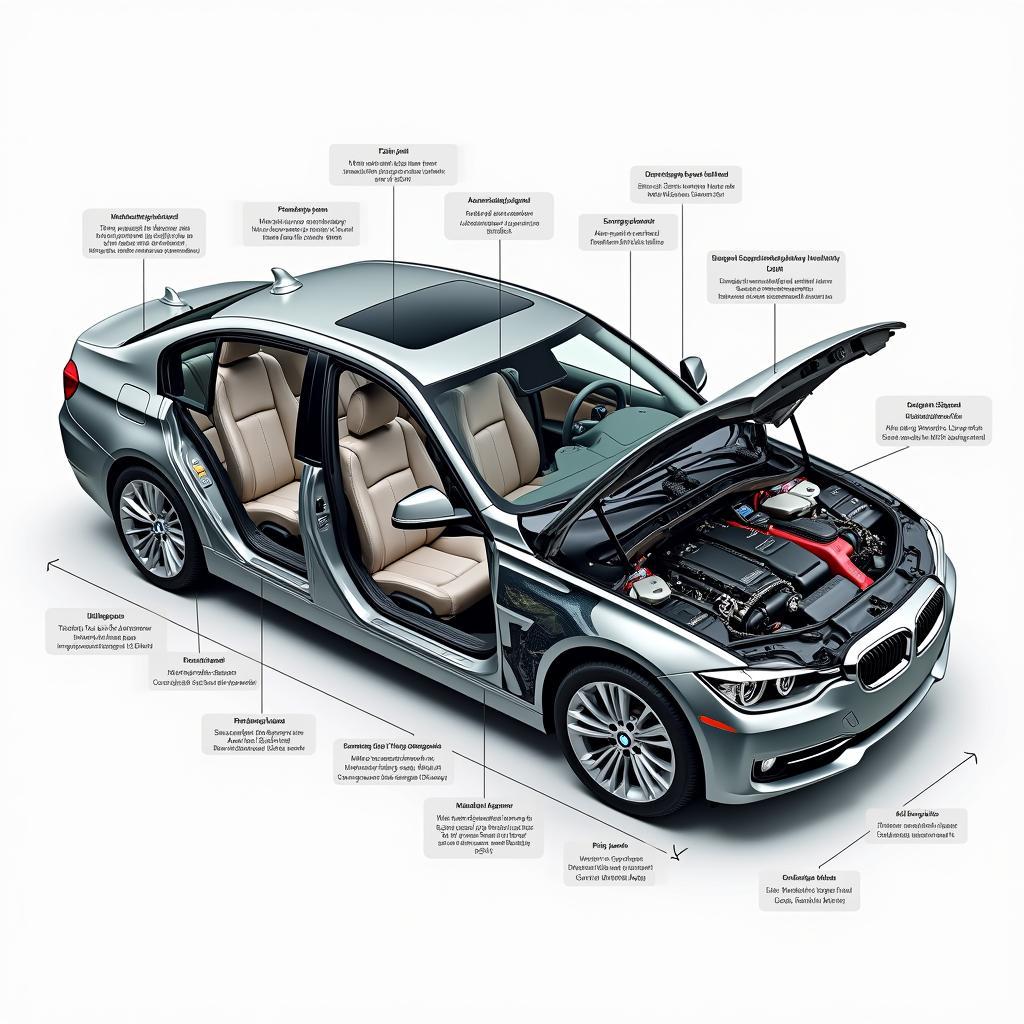 BMW E91 320d Innenraum und Abmessungen