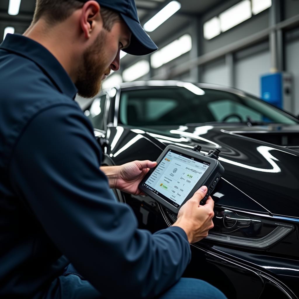 Diagnose am BMW i8 Black mit moderner Technologie