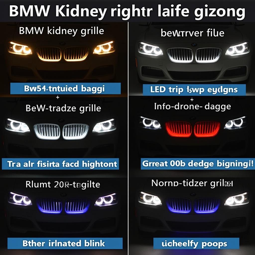 BMW Kühlergrill Beleuchtung Tuning Optionen