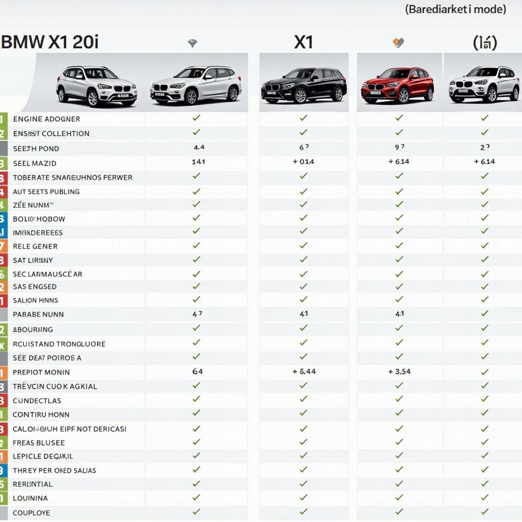 BMW X1 20i Vergleich Technische Daten