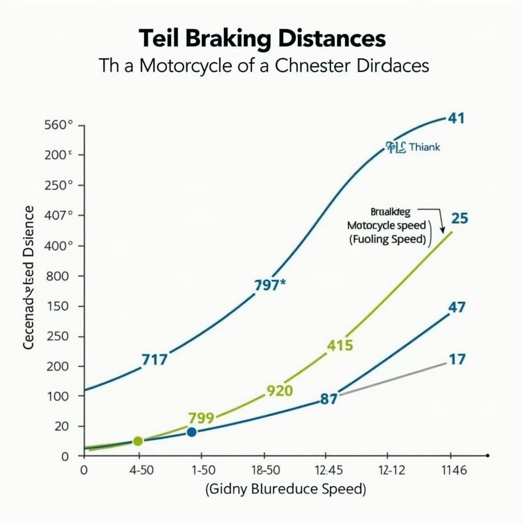 Bremsweg Motorrad bei verschiedenen Geschwindigkeiten