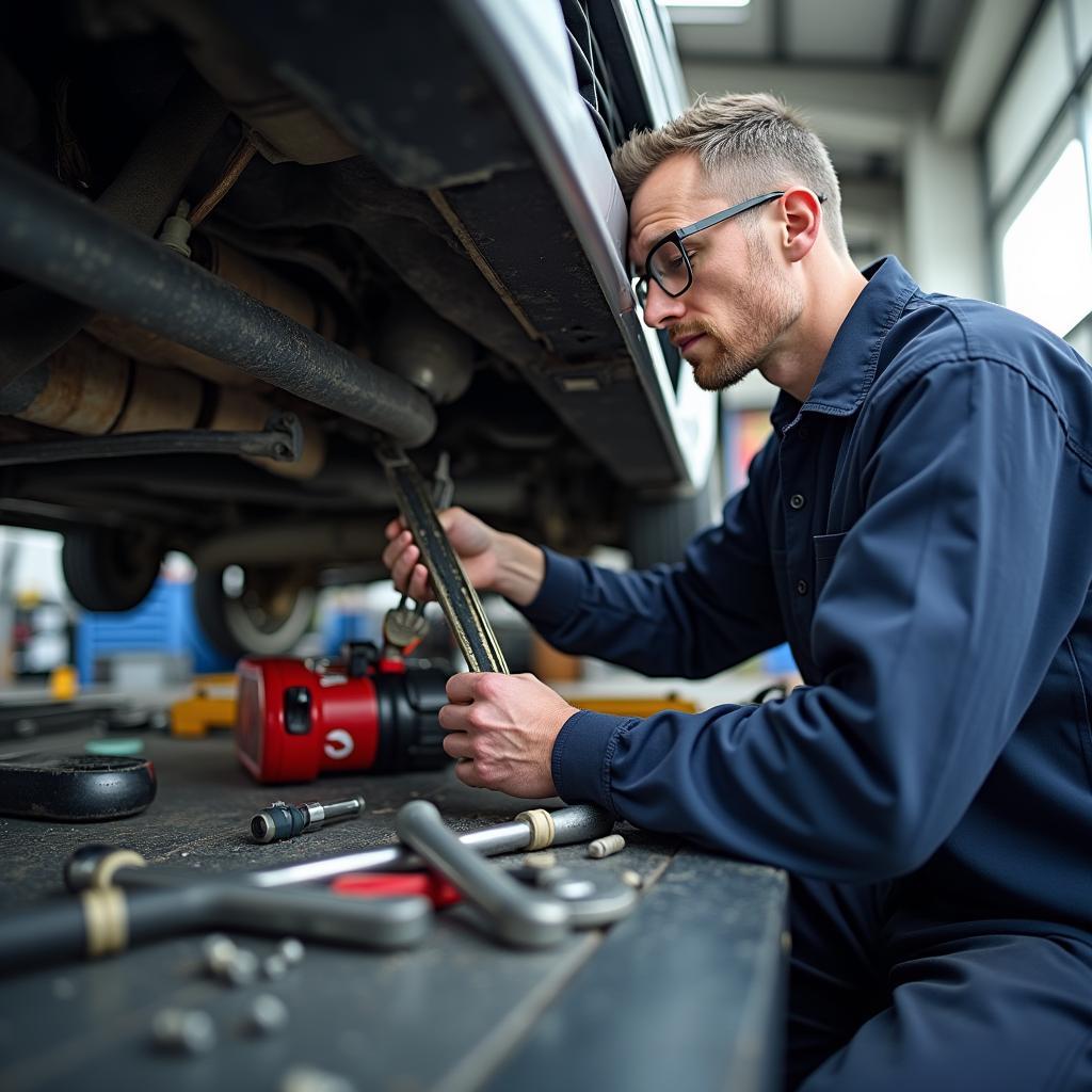 Autoreparatur in der Werkstatt