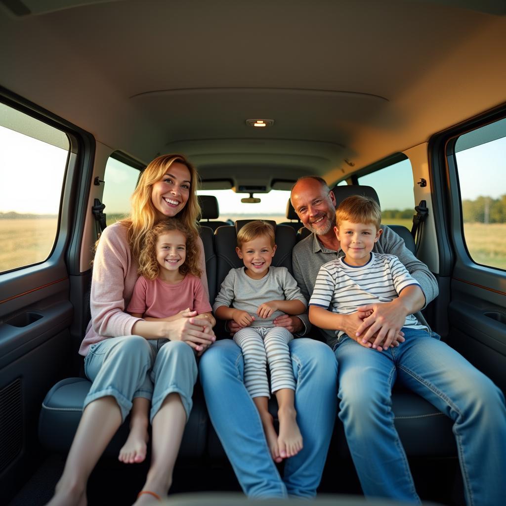 Familie im Citroën C8