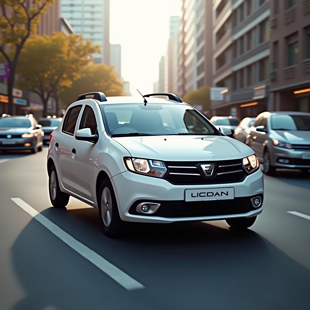 Dacia Logan Automatik im Stadtverkehr