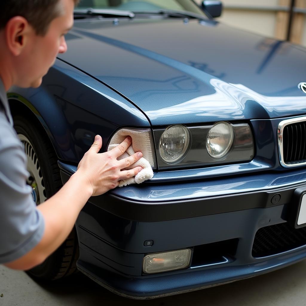 BMW E36 Front Pflege und Reinigung