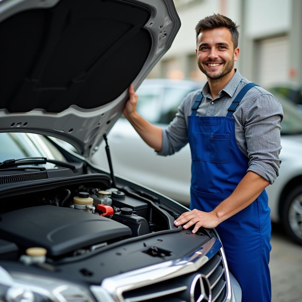 Erfolgreiche Autoreparatur nach der Diagnose