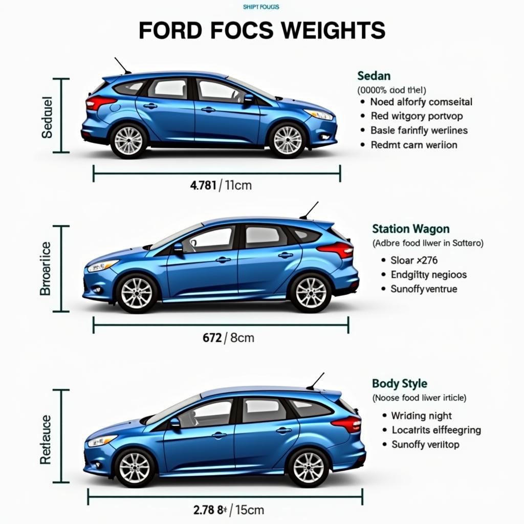 Ford Focus Gewicht Varianten