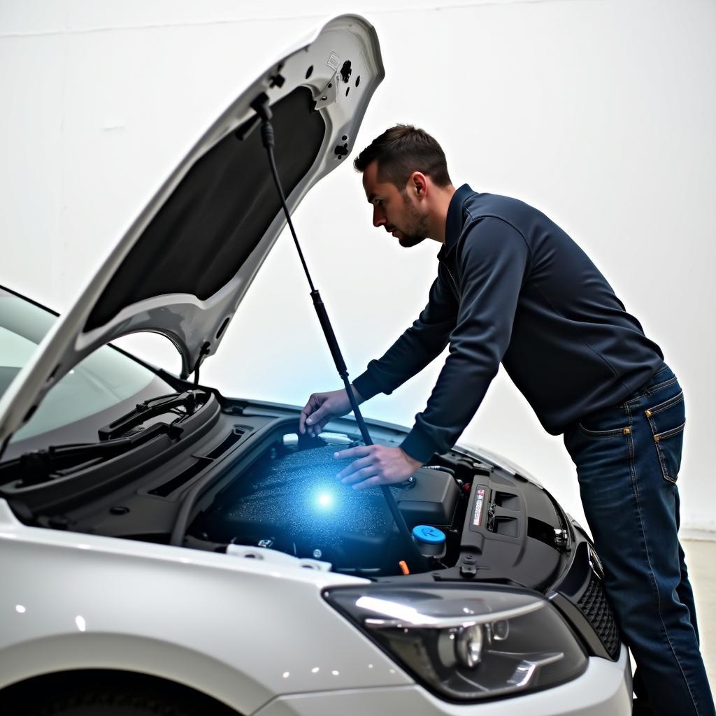 Sicherheit mit der Gasfeder Motorhaube