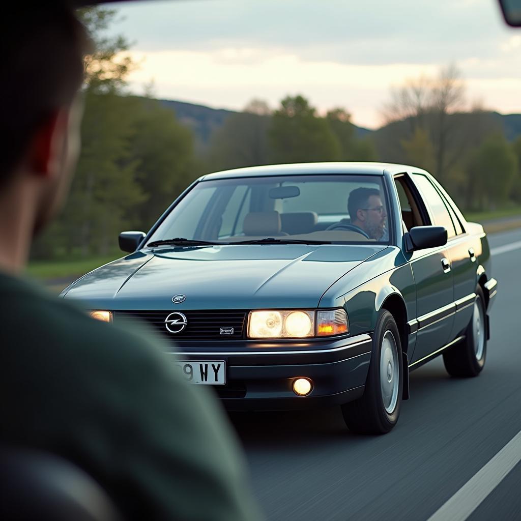 Probefahrt mit einem gebrauchten Opel Omega: Fahrverhalten testen