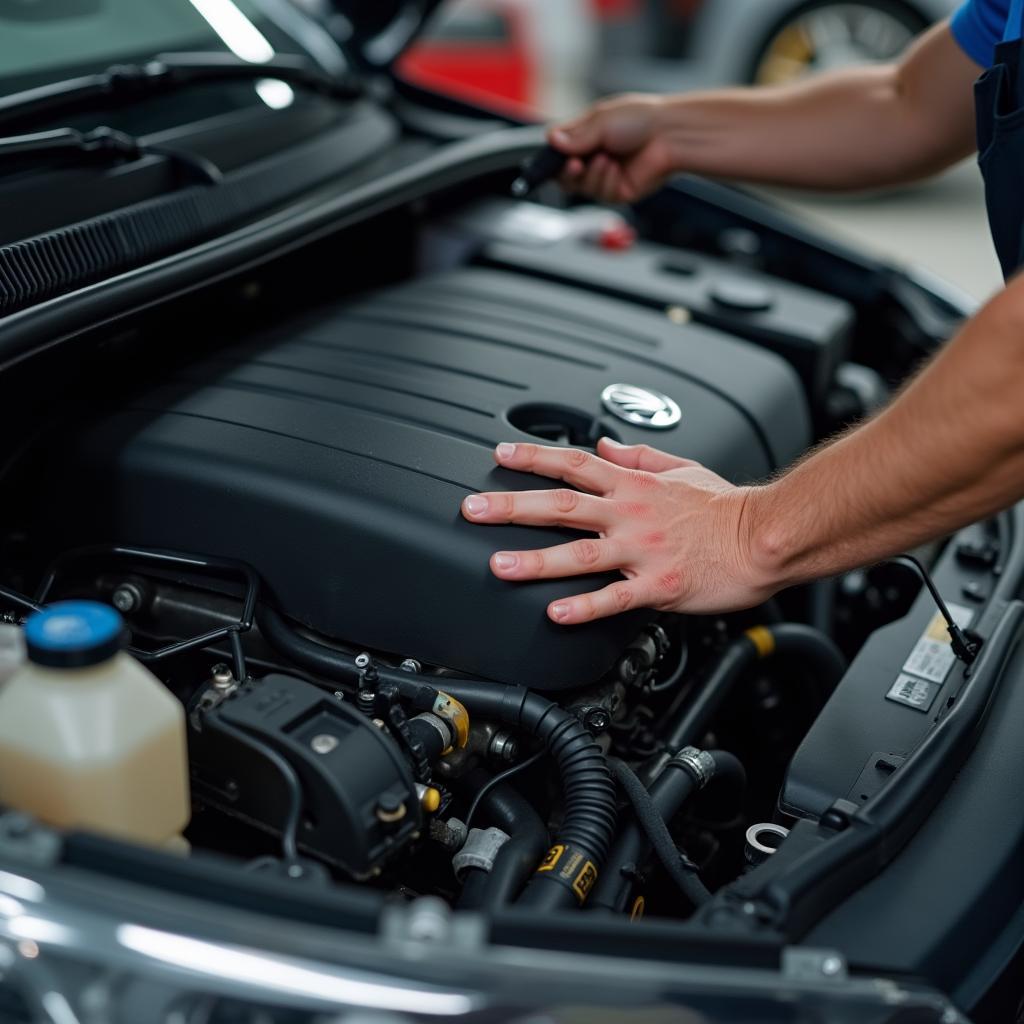 Motorcheck beim gebrauchten Skoda Fabia