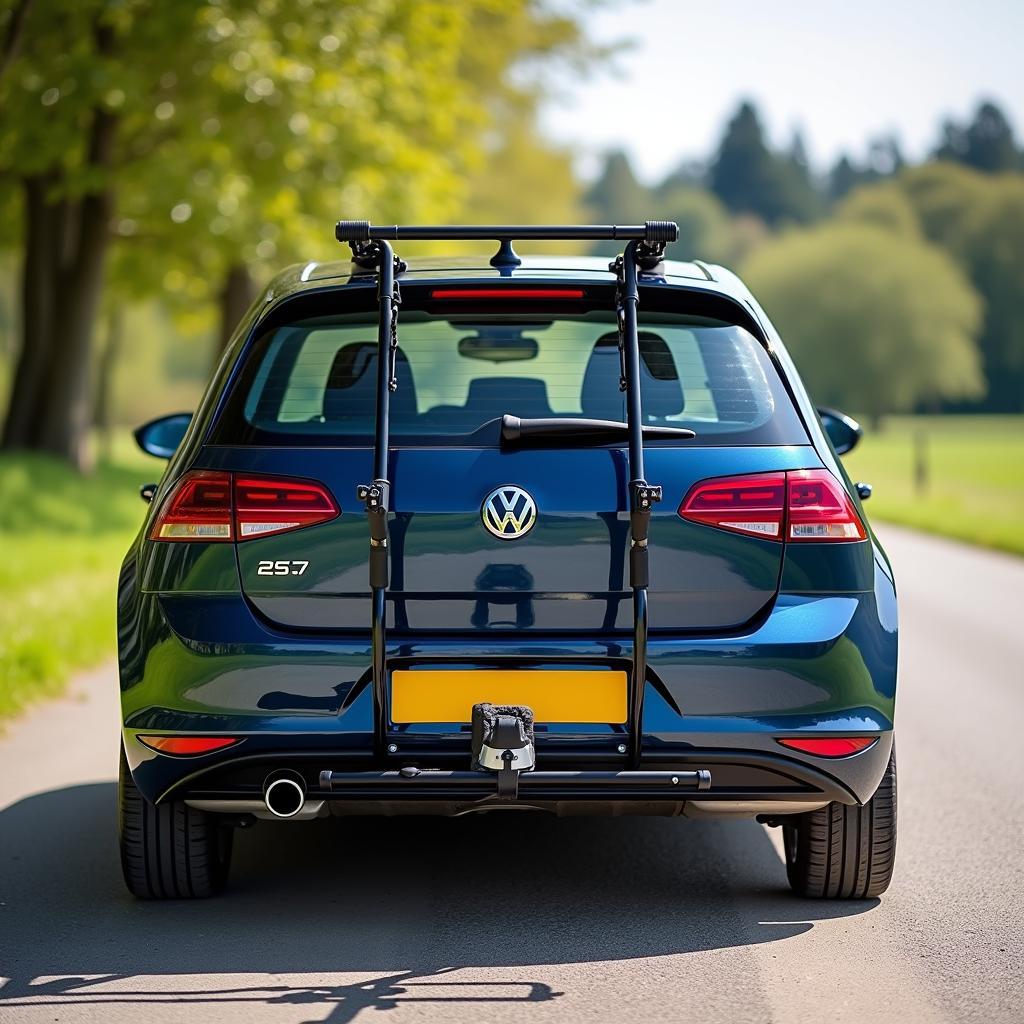 Golf 6 mit Anhängerkupplung und Fahrradträger