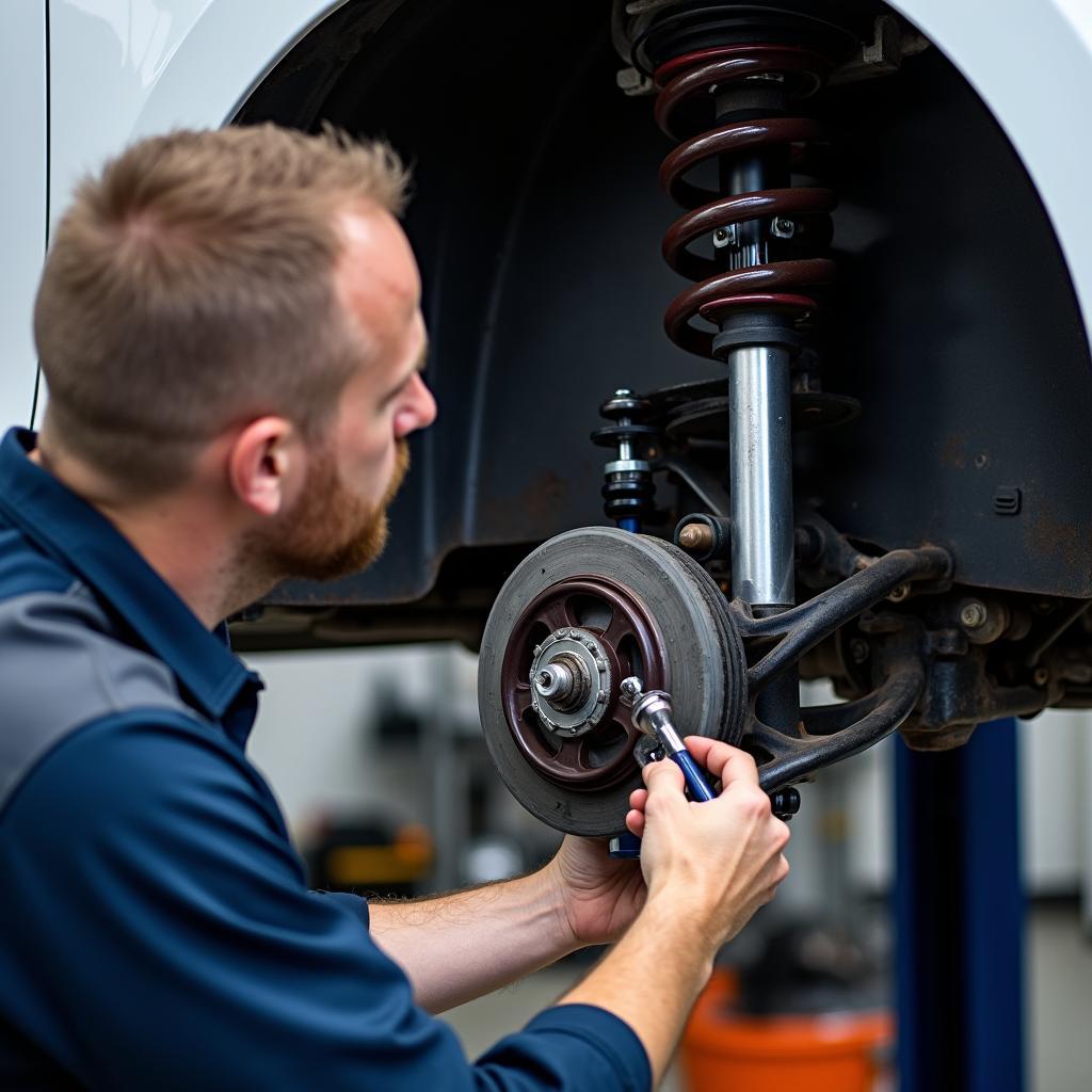 Reparatur des Hyundai i30N Fahrwerks