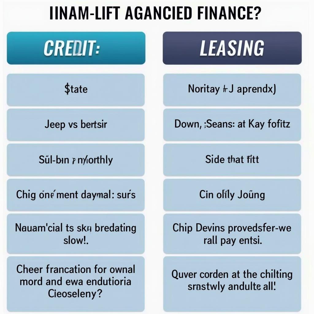 Jeep Finanzierungsangebote: Kredit vs. Leasing Vergleich