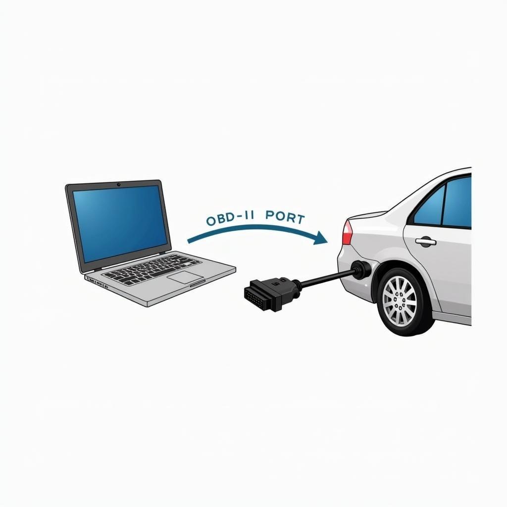 KFZ-Diagnose Software Laptop Anschluss