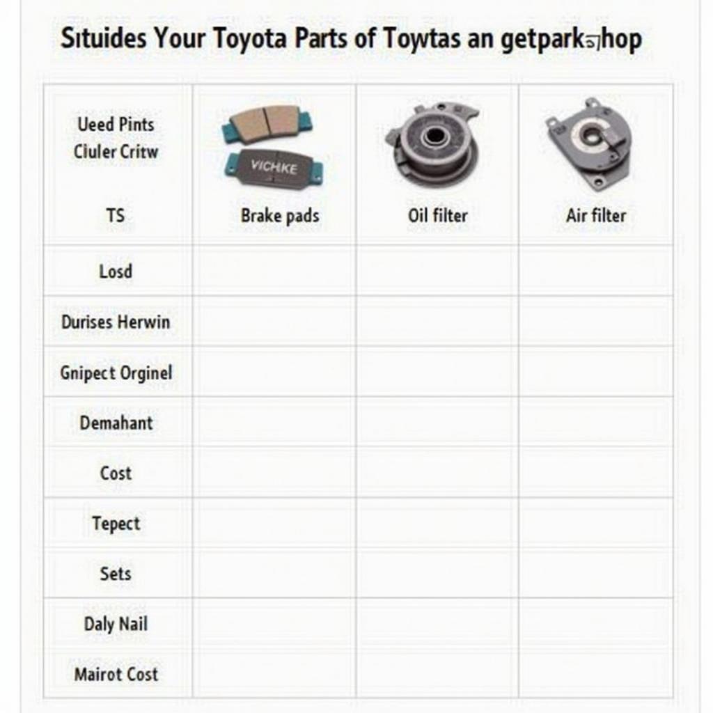 Kostenvergleich Toyota Ersatzteile: Original vs. Nachbau