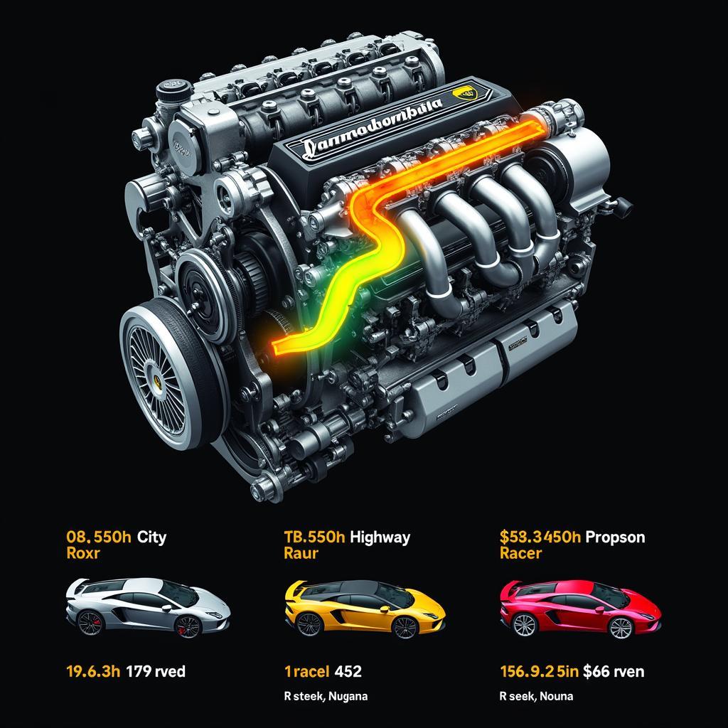 Lamborghini Aventador Motor und Verbrauch