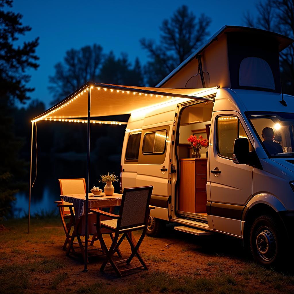 LED Wohnmobil Beleuchtung am Aussenbereich