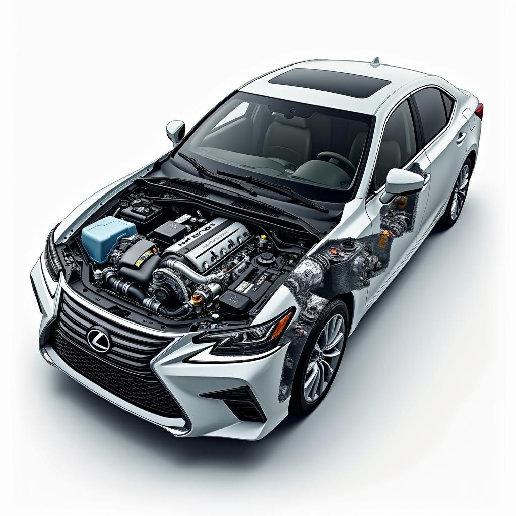 Lexus 250h Hybrid Antriebssystem