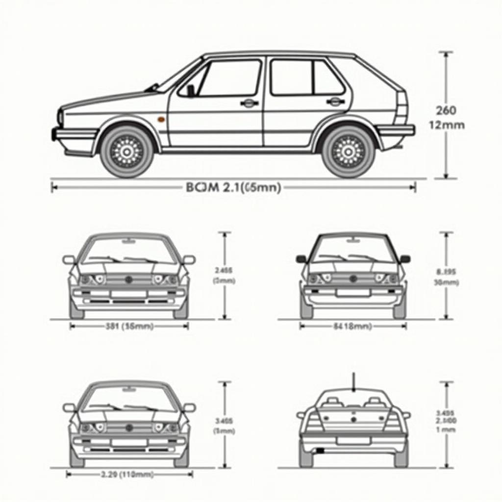 Maße Golf 3: Außenabmessungen des Volkswagen Golf 3