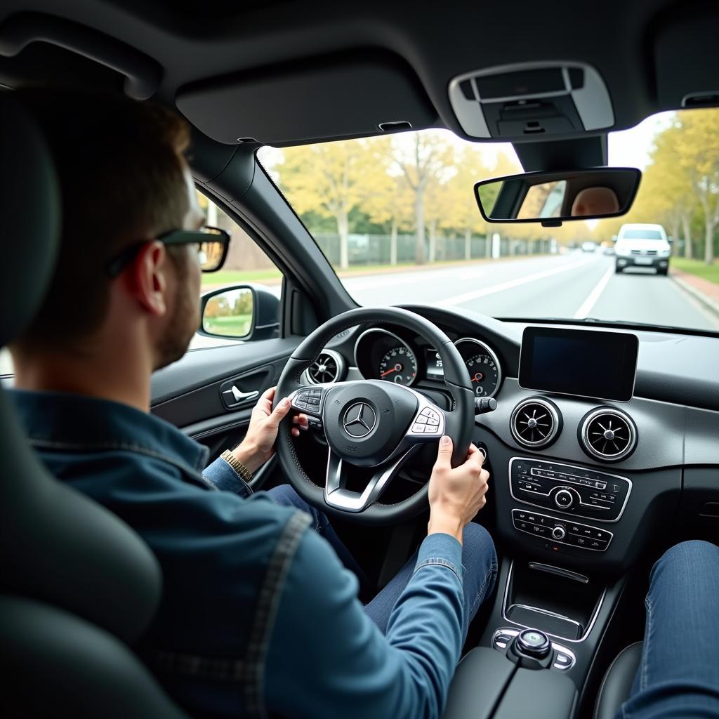 Probefahrt mit einem gebrauchten Mercedes-Benz in München