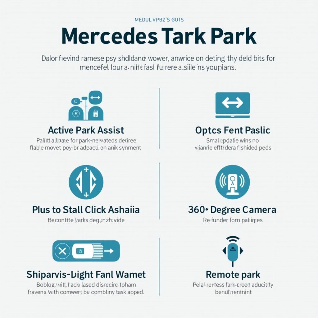 Verschiedene Arten von Mercedes-Park-Systemen