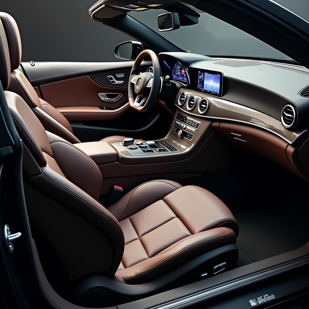 Exklusives Interieur-Design eines Mercedes SL Brabus