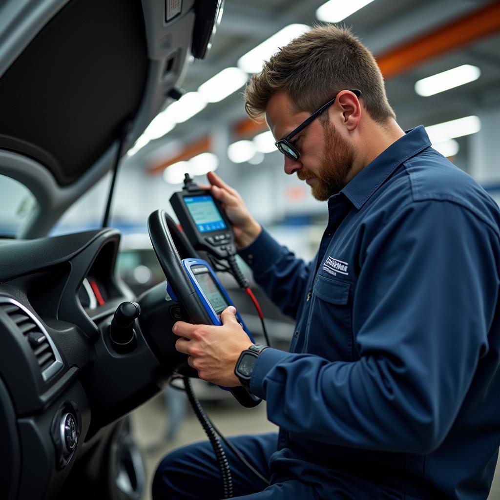 Diagnose eines Mitsubishi Space Star mit einem Diagnosegerät