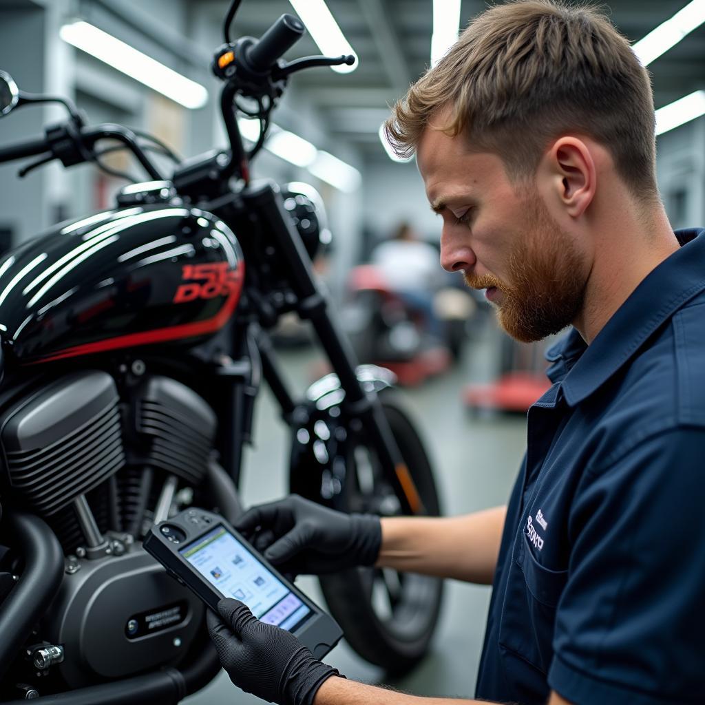 Motorrad Reparatur Werkstatt