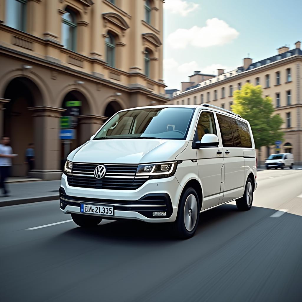 Multivan Plug-in Hybrid im Stadtverkehr