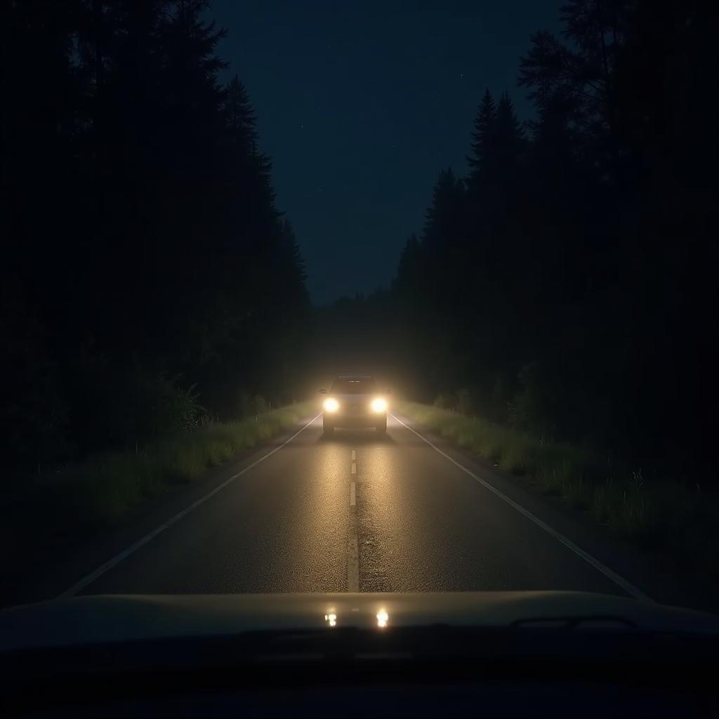 Sicht und Gefahren beim nächtlichen Autofahren