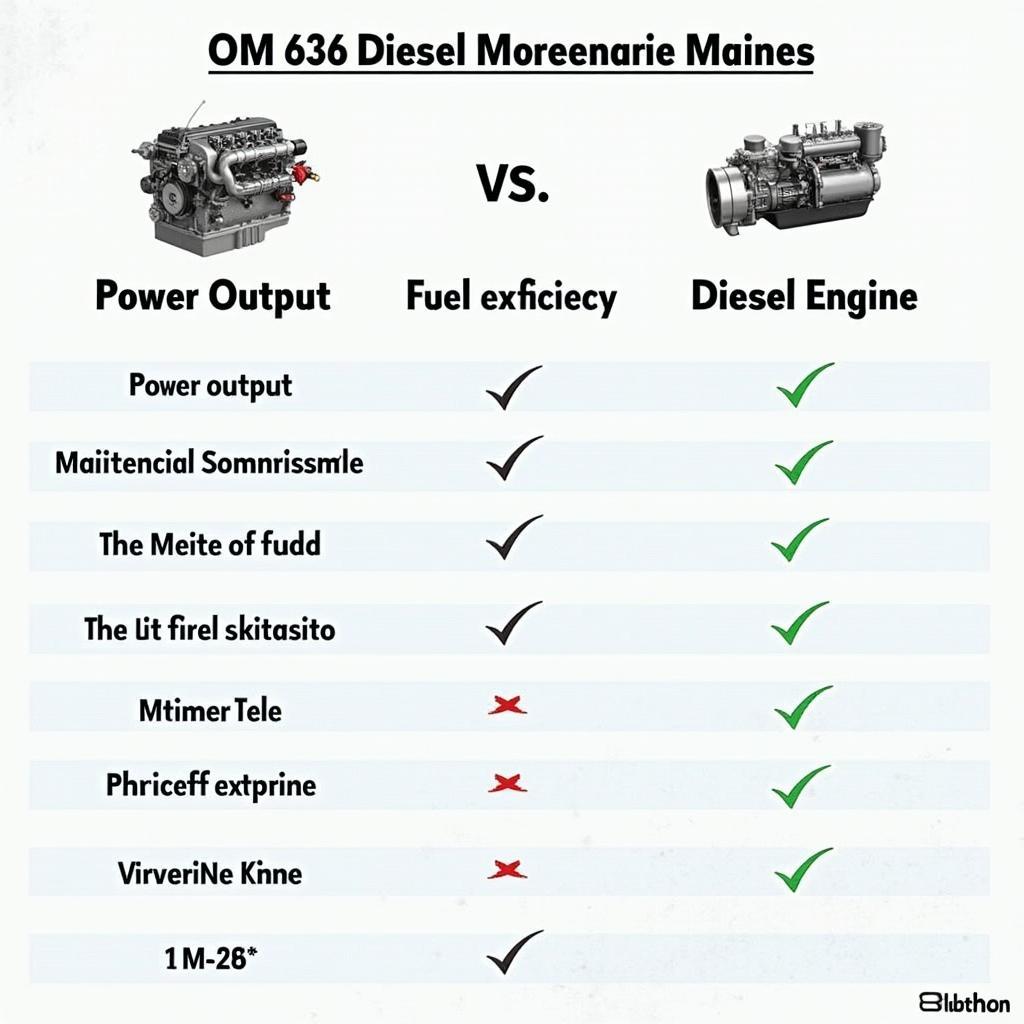 OM 636 Motor im Vergleich